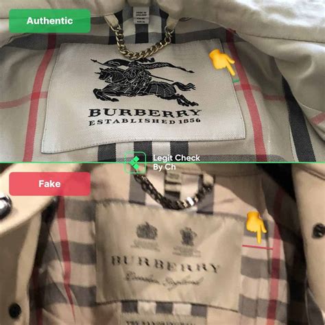 how to tell fake burberry|identify burberry raincoat.